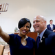 SELFIE-CARE: Baltimore Mayor Stephanie Rawlings-Blake takes a selfie with New Orleans Mayor Mitch Landrieu at the U.S. Conference of Mayors meeting in Philadelphia, July 26, 2016.